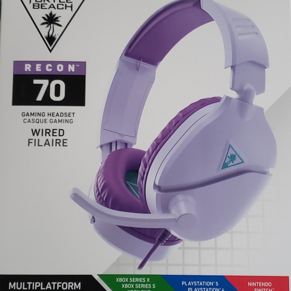Turtle Beach Recon 70 Gaming Headset Multiplatform Color Purple NWT NIB - Picture 8 of 10